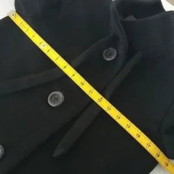 J. Crew Wool-Cashmere Black "Carrie" Flared Coat - Picture 10 of 12